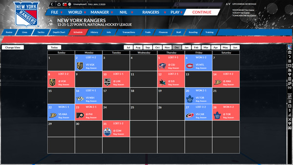 Franchise Hockey Manager 6 gameplay screenshot