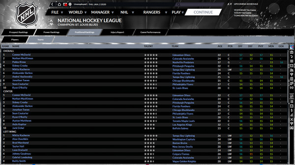 Franchise Hockey Manager 6 gameplay screenshot