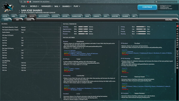 Franchise Hockey Manager 9 gameplay screenshot