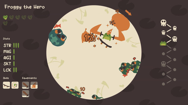 Froggy's Battle gameplay screenshot