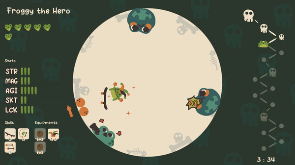 Froggy's Battle gameplay screenshot