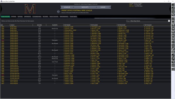 Front Office Football Nine gameplay screenshot