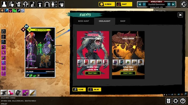 Gaiadon: Eternal Quest gameplay screenshot