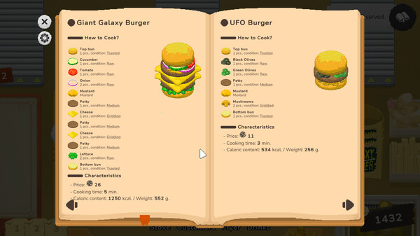 Galaxy Burger gameplay screenshot