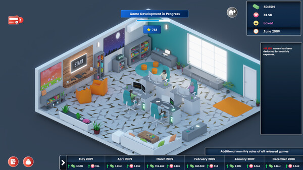 Game Builder Tycoon gameplay screenshot