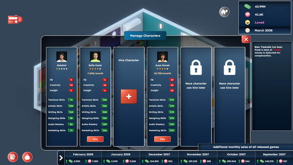 Game Builder Tycoon gameplay screenshot
