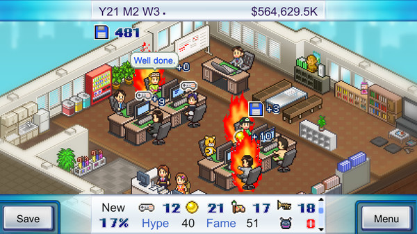 Game Dev Story gameplay screenshot