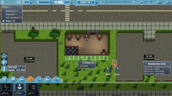 Game Dev Studio gameplay screenshot
