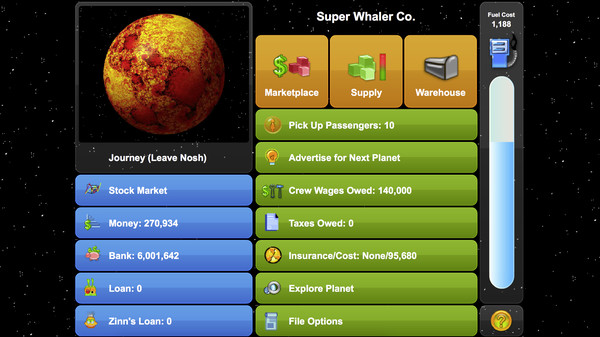 Gazillionaire gameplay screenshot