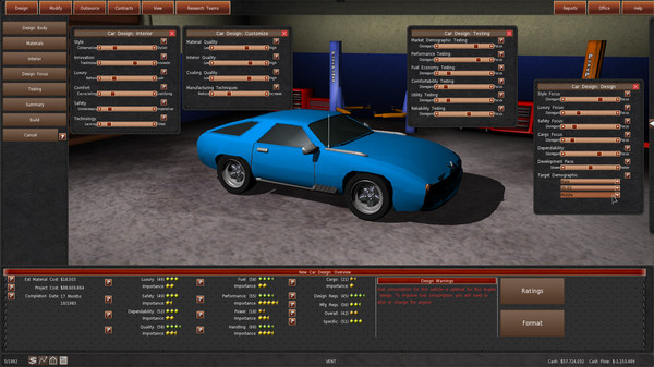 GearCity gameplay screenshot
