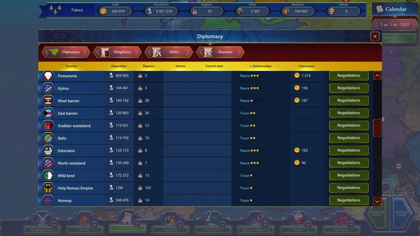 Generals & Rulers gameplay screenshot