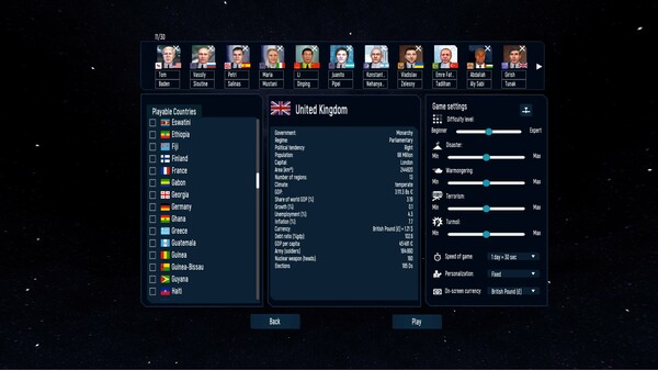 Geo-Political Simulator 5 gameplay screenshot