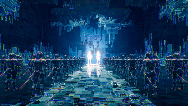 Ghostrunner gameplay screenshot