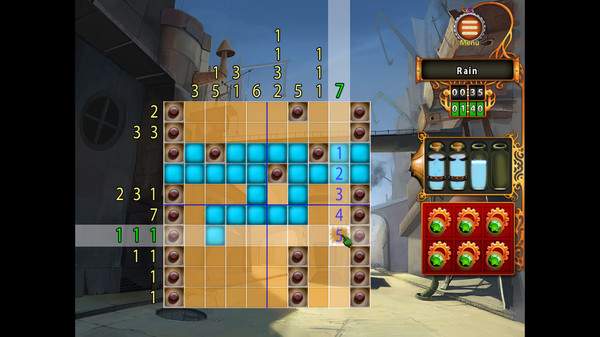 Gizmos: Steampunk Nonograms gameplay screenshot