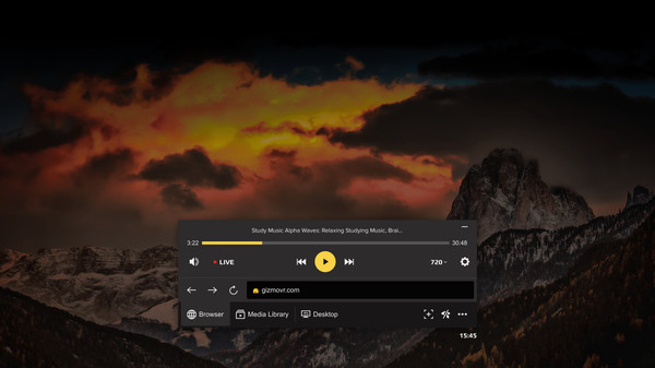 GizmoVR Video Player gameplay screenshot