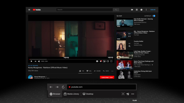 GizmoVR Video Player gameplay screenshot