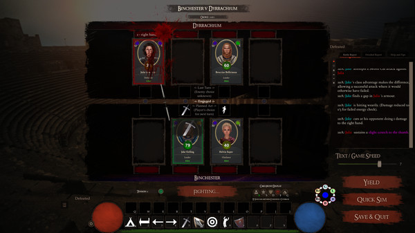 Gladiator Manager gameplay screenshot