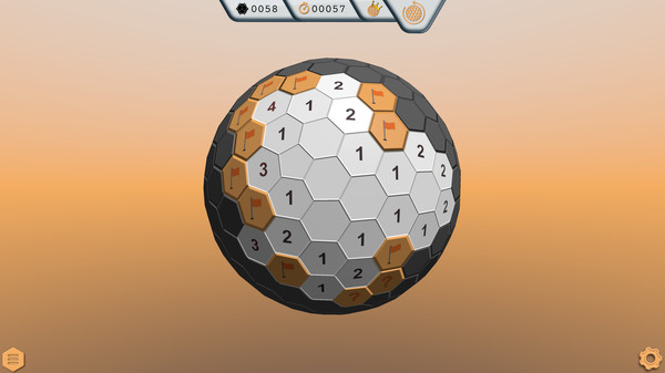 Globesweeper gameplay screenshot