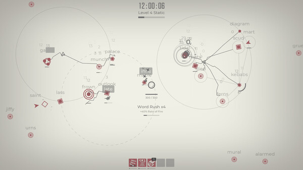 Glyphica: Typing Survival gameplay screenshot