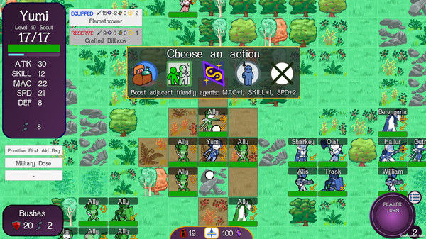 Godless Tactics gameplay screenshot