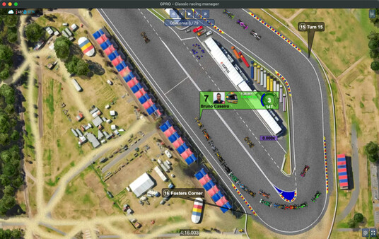 GPRO - Classic racing manager gameplay screenshot