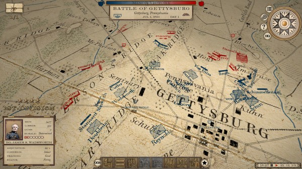 Grand Tactician: The Civil War (1861-1865) gameplay screenshot