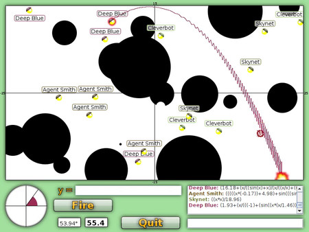 Graphwar gameplay screenshot