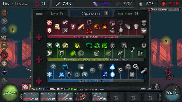 Grim Clicker gameplay screenshot