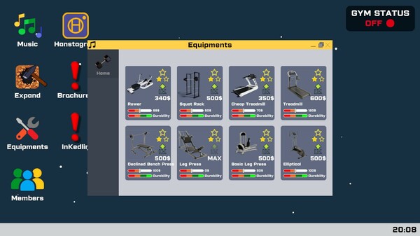 Gym Manager: Prologue gameplay screenshot