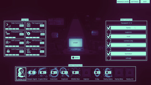 Hacky gameplay screenshot