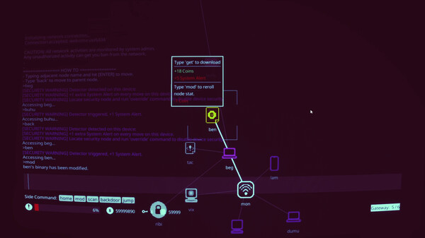 Hacky gameplay screenshot