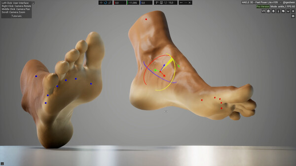 HAELE 3D - Feet Poses Lite - Drawing References gameplay screenshot