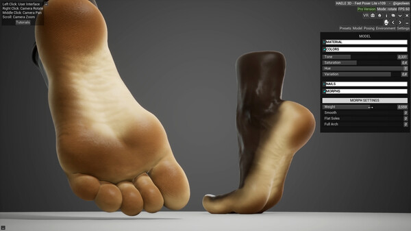 HAELE 3D - Feet Poses Lite - Drawing References gameplay screenshot