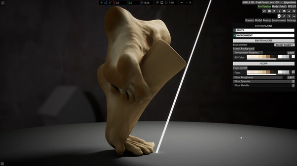 HAELE 3D - Feet Poses Lite - Drawing References gameplay screenshot
