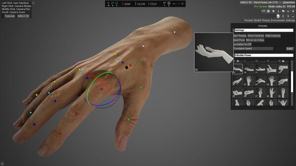 HAELE 3D - Hand Poses Lite - Drawing References gameplay screenshot