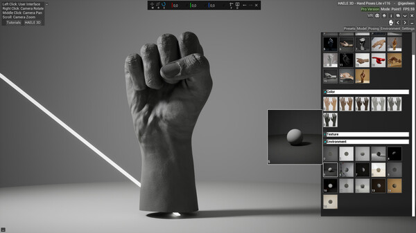 HAELE 3D - Hand Poses Lite - Drawing References gameplay screenshot
