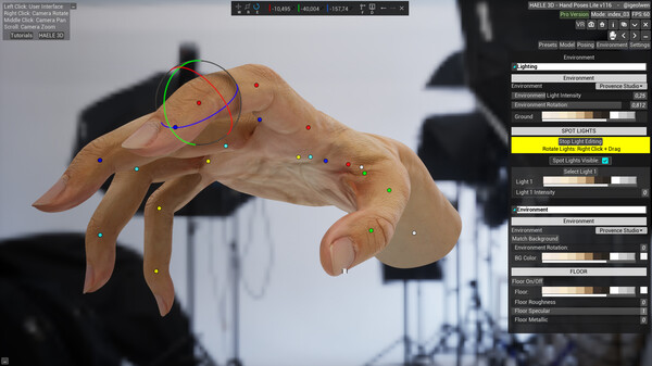 HAELE 3D - Hand Poses Lite - Drawing References gameplay screenshot