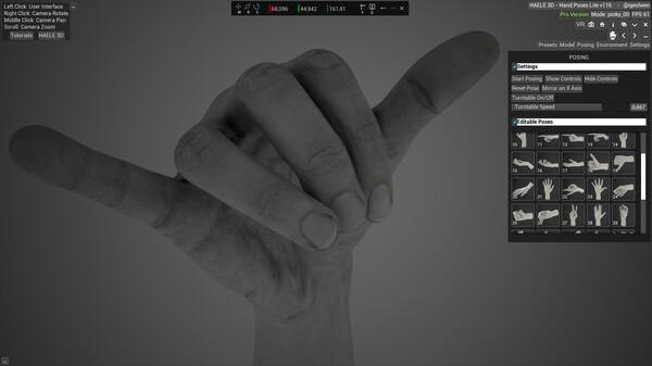 HAELE 3D - Hand Poses Lite - Drawing References gameplay screenshot
