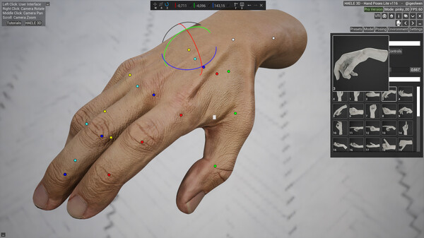 HAELE 3D - Hand Poses Lite - Drawing References gameplay screenshot