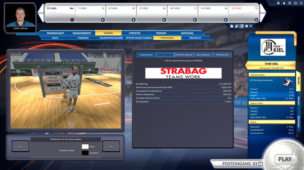 Handball Manager 2021 gameplay screenshot