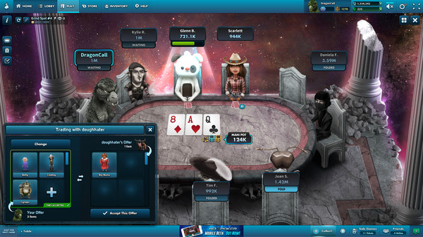 HD Poker: Texas Hold'em gameplay screenshot