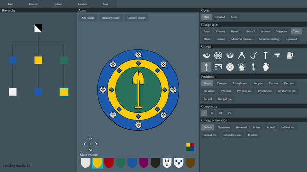 Heraldry Studio gameplay screenshot