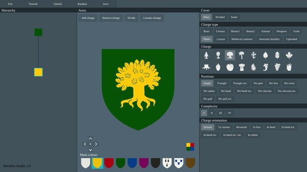 Heraldry Studio gameplay screenshot