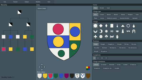 Heraldry Studio gameplay screenshot