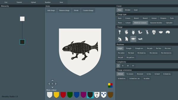 Heraldry Studio gameplay screenshot