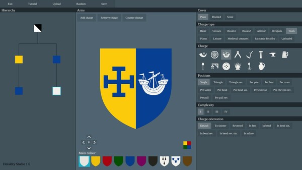 Heraldry Studio gameplay screenshot