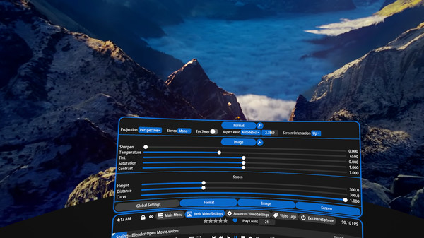 HereSphere VR Video Player gameplay screenshot