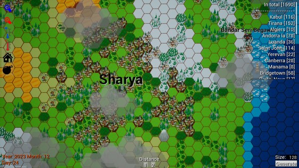 Hexagon World gameplay screenshot
