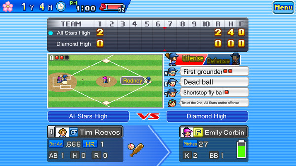 Home Run High gameplay screenshot