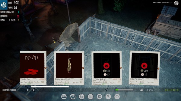 Horror Tycoon gameplay screenshot